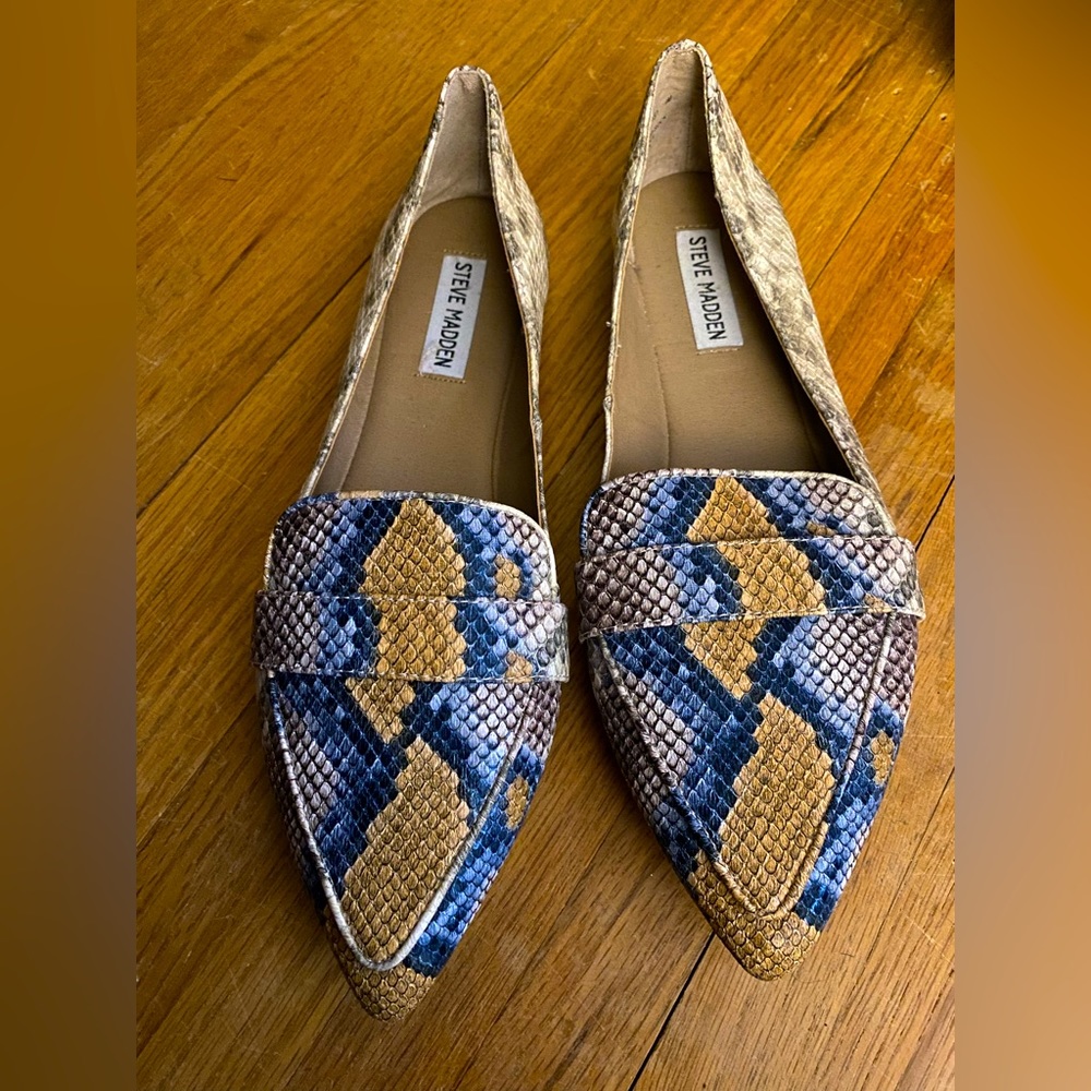 Snakeskin Loafers